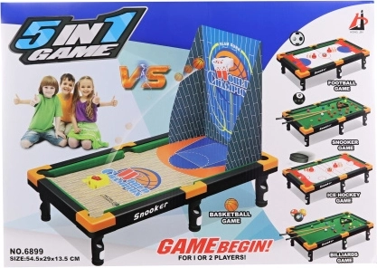 Set di giochi da tavolo 5 in 1