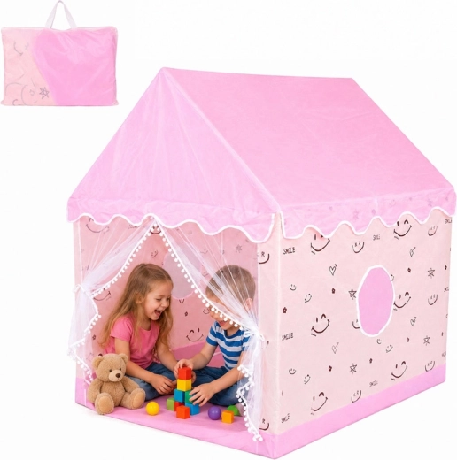 Casetta per bambini color pastello – tenda da gioco per bambine 120 × 100 × 130 cm