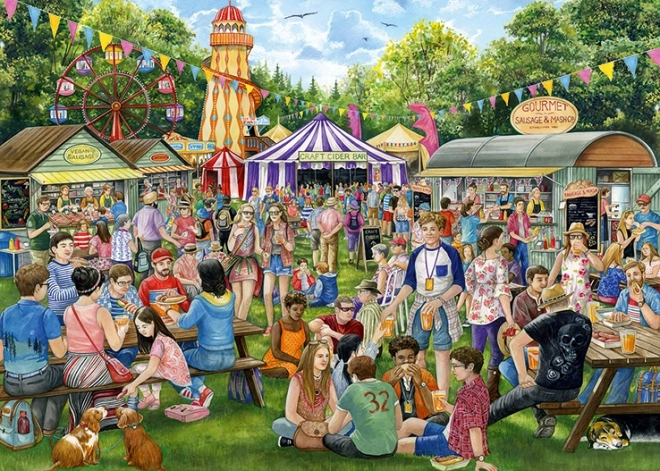 Puzzle festa di salsicce e sidro 1000 pezzi FALCON