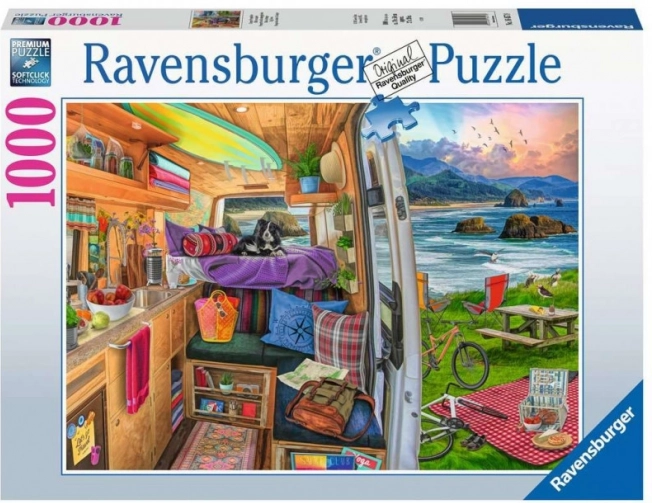 Puzzle 2D 1000 pezzi Vista dal camper