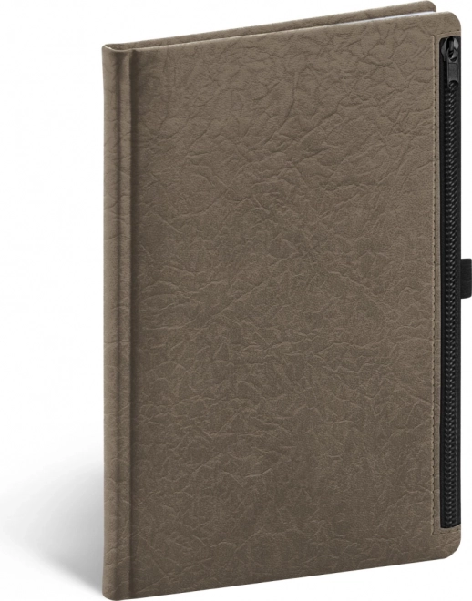 Taccuino Notique Hardy marrone a righe 13 × 21 cm