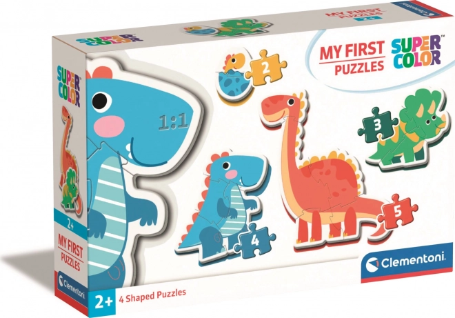 Clementoni i miei primi puzzle dinosauri 4in1
