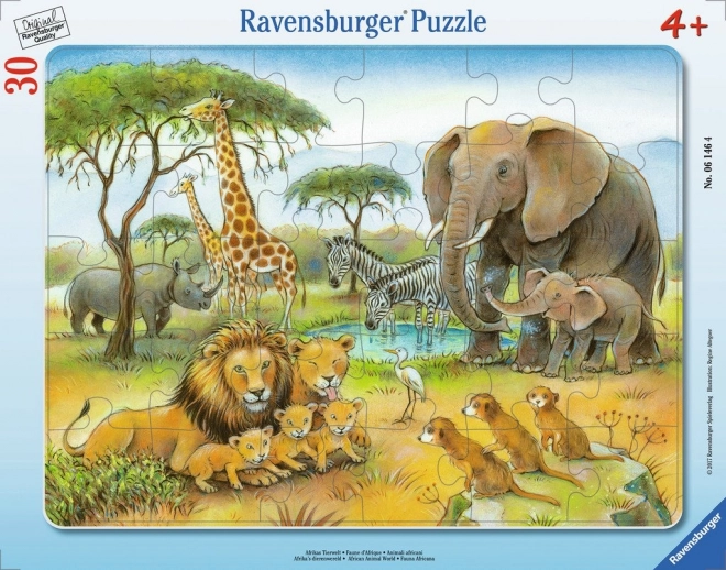 Puzzle Ravensburger Animali africani 30 pezzi