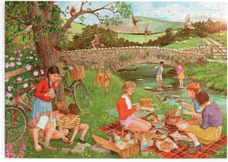 Puzzle House of Puzzles Picnic e scoperte, 500 pezzi grandi