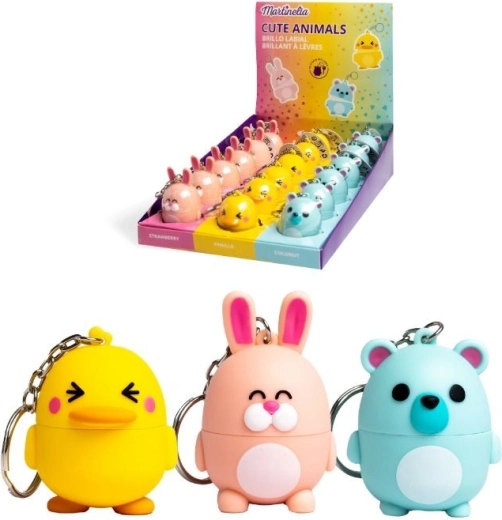 Balsamo labbra con animaletto portachiavi 5 g - 1 pezzo