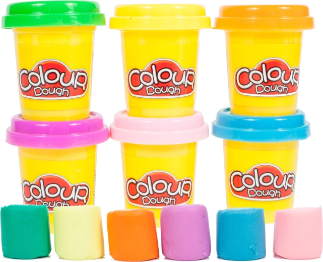 Plastilina in tubetto, set da 6 colori