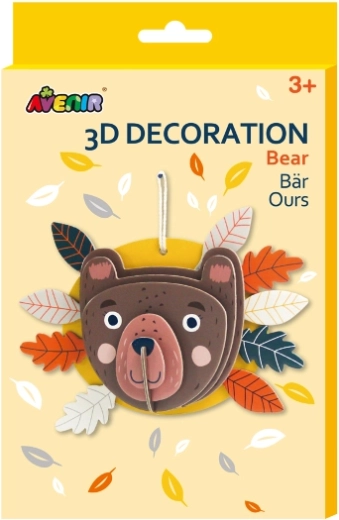 Decorazione 3D orsetto da appendere – puzzle creativo in carta