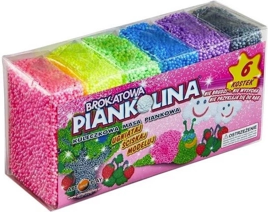 Schiuma scintillante 6 colori