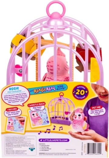 Moose Little Live Pets uccellino parlante con gabbia - 1 pezzo
