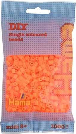 Perline da stirare Hama Midi arancioni 1000 pz
