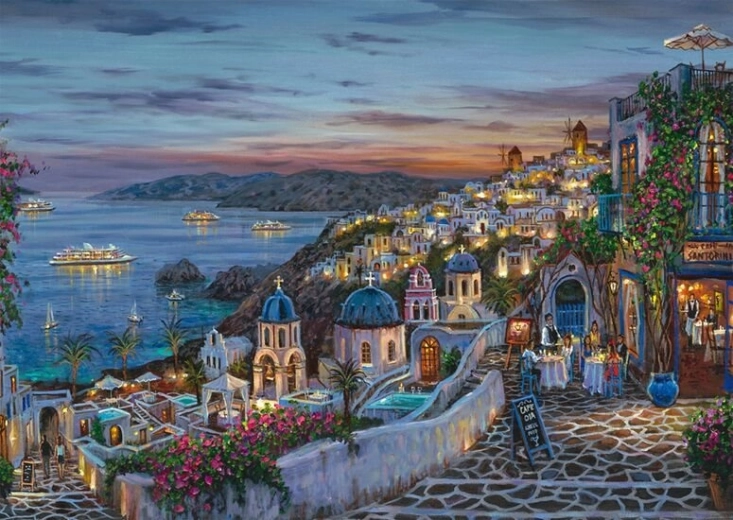 Puzzle tramonto su Santorini 1000 pezzi SCHMIDT