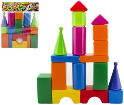 Grandi blocchi da costruzione in plastica 18 pz