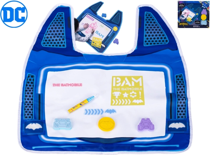 Batwheels set timbri ad acqua con penna e tappetino