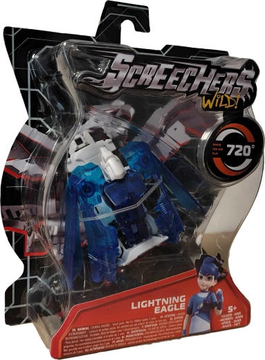 Screechers Wild! veicolo trasformabile Lightning Eagle – aquila blu