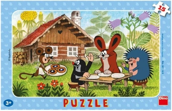 Puzzle Dino Krtek in visita