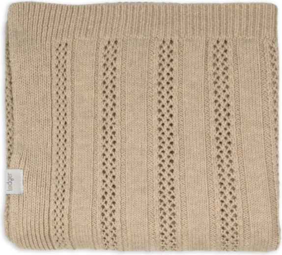 Coperta per neonati Lodger in merino Tan Beige