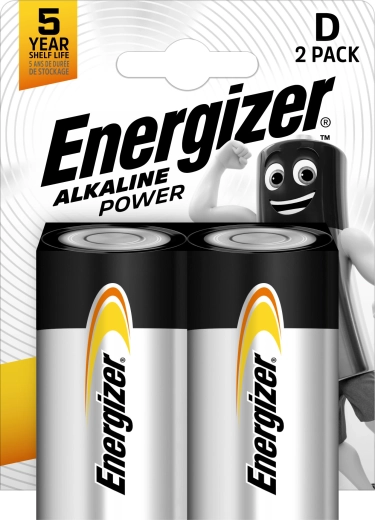 Energizer Alkaline Power D batterie alcaline, 2 pz