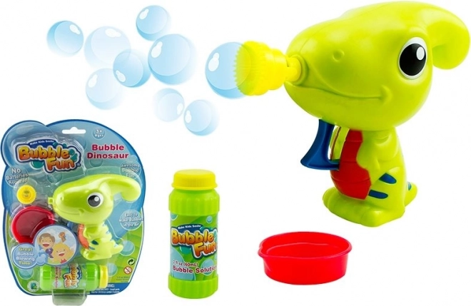 SPARKYS Pistola per bolle Bubble Fun Dinosauro con ricarica verde