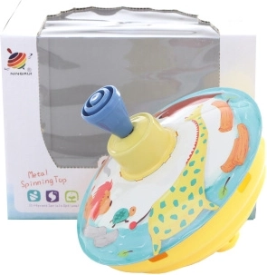 Trottola di latta con animaletti