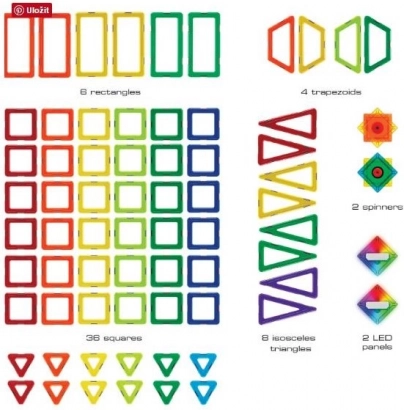 Geosmart set di costruzioni magnetico stazione spaziale