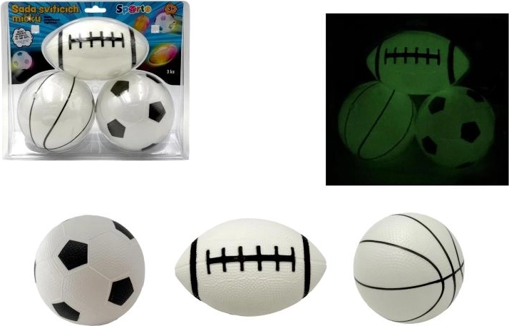 Set Sporto di palline luminose (3 pz) – per il buio