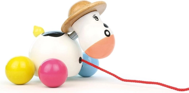 Vitellino trainabile in legno VILAC Rosy