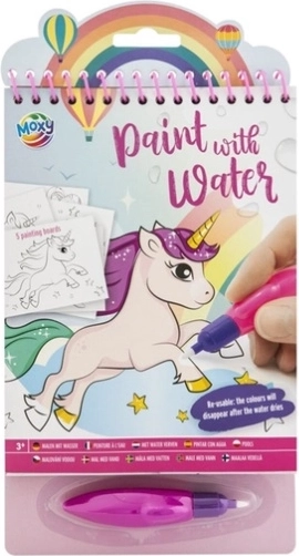 Painting with Water unicorno – album da colorare con acqua e pennello