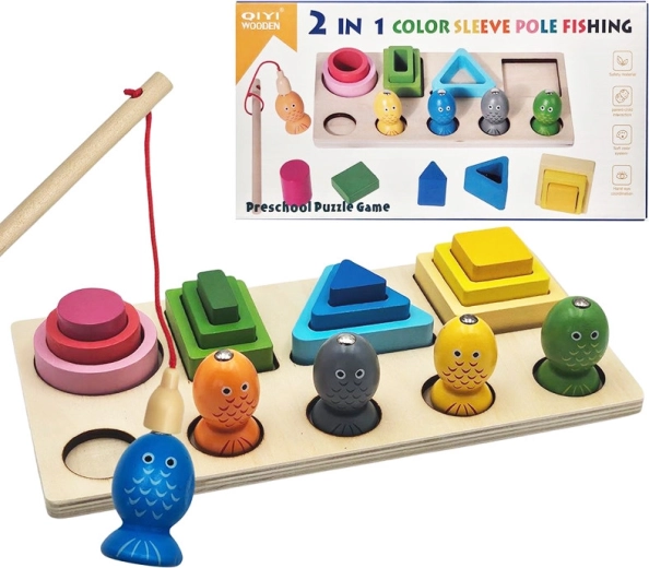 2 in 1 pesca con puzzle a incastro