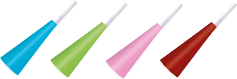 Trombetti da festa – set da 4 pezzi