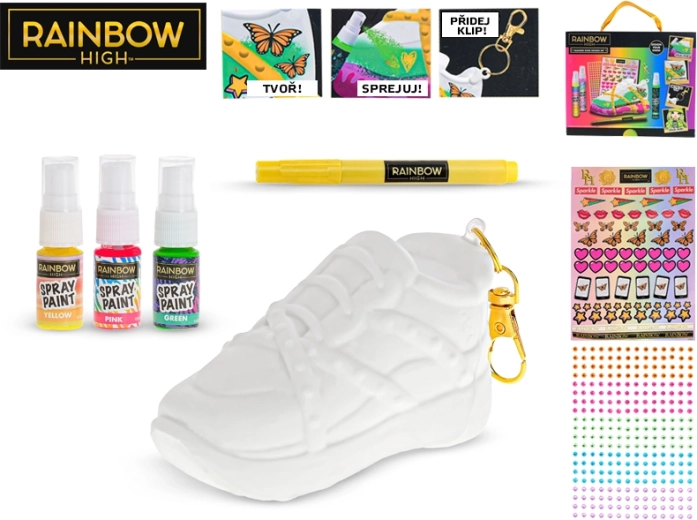 Set per realizzare un portachiavi 3D Rainbow High