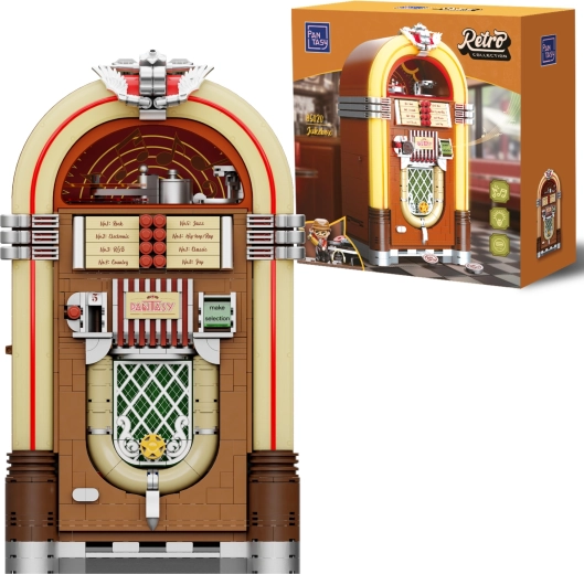 Pantasy jukebox retrò interattivo in mattoncini (1273 pezzi)