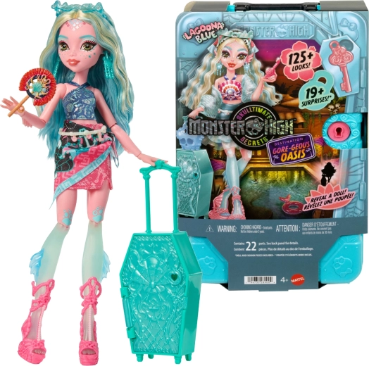 Monster High Lagoona Blue – valigetta con segreti e accessori 28 cm