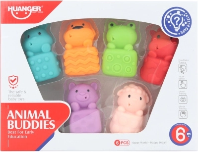 Animaletti da bagno – set di giocattoli in gomma per la vasca (6 pz)