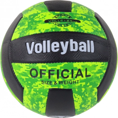 Pallone da pallavolo verde misura 5 multicolore