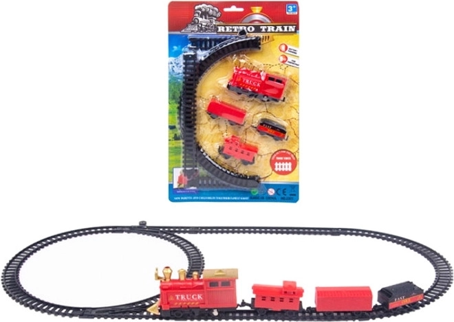 Pista ferroviaria in plastica con binari