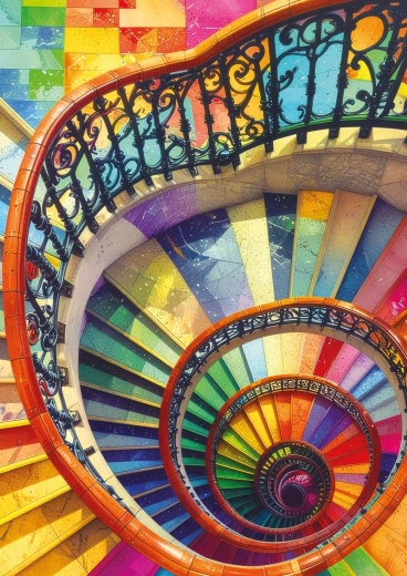 Puzzle scala della felicità 500 pezzi