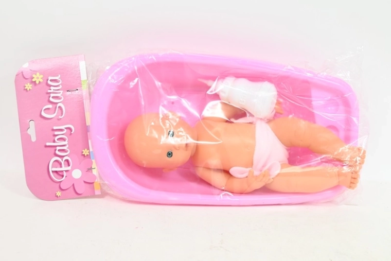 Bambola Sara nella vaschetta 39 cm