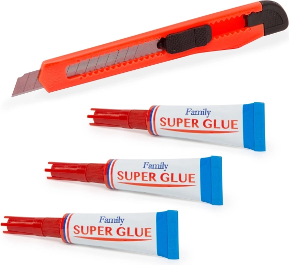 Set di colla istantanea con cutter universale