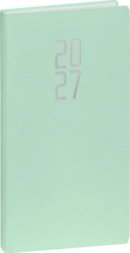 Diario tascabile Notique Ponza 2027 color menta 9 × 15,5 cm