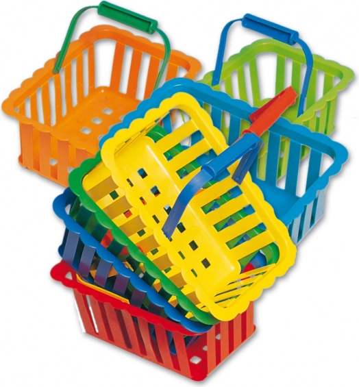 Cestino in plastica colorato