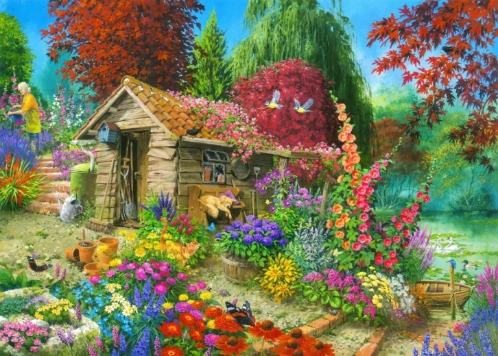 Puzzle Capanno da giardino 500 pezzi BLUEBIRD