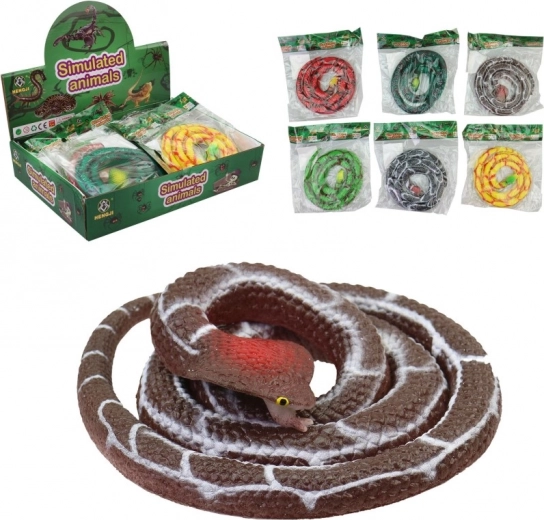 Serpente di gomma interattivo 75 cm per bambini