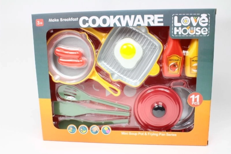Set di stoviglie da cucina per bambini con accessori