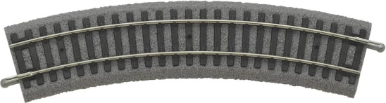 Piko curva binario R1 con massicciata