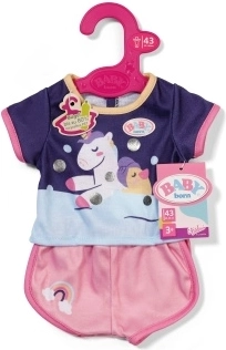Pigiama BABY born con unicorno per bambole da 43 cm