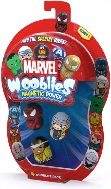 Wooblies figurine magnetiche 4 pz – set da collezione MARVEL