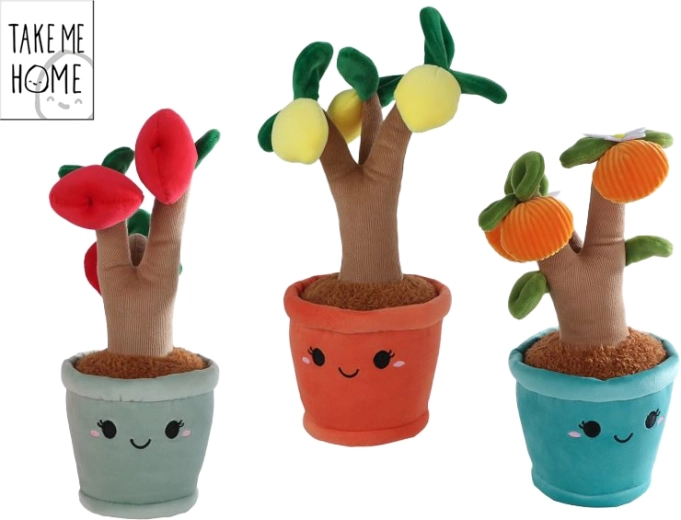 Alberello di frutta in peluche TAKE ME HOME per neonati (arancio, melo, limone) 27 cm