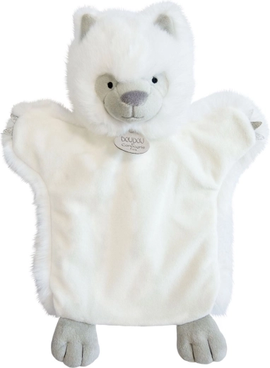Burattino di Peluche Lupo Bianco 25 cm