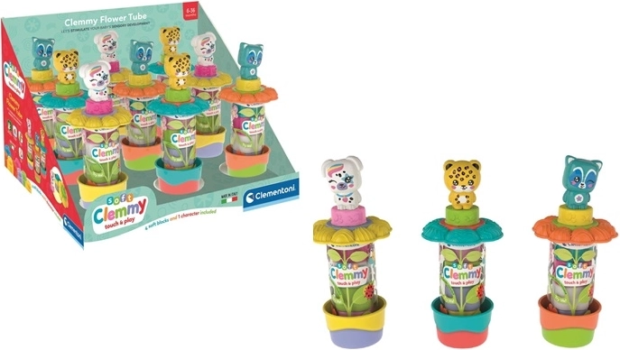 Clementoni Baby Clemmy cubi morbidi in tubo Giardino