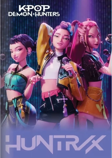 Quaderno scolastico a righe KPop Demon Hunters A4 50 pagine viola